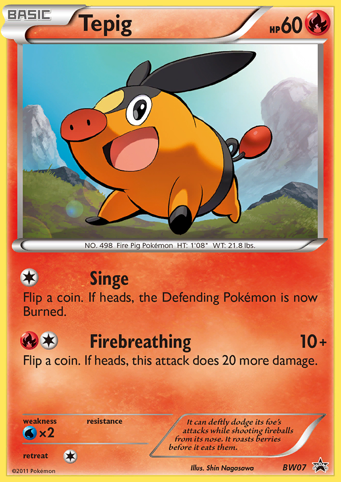 Tepig (BW07) [Black & White: Black Star Promos] | All Aboard Games