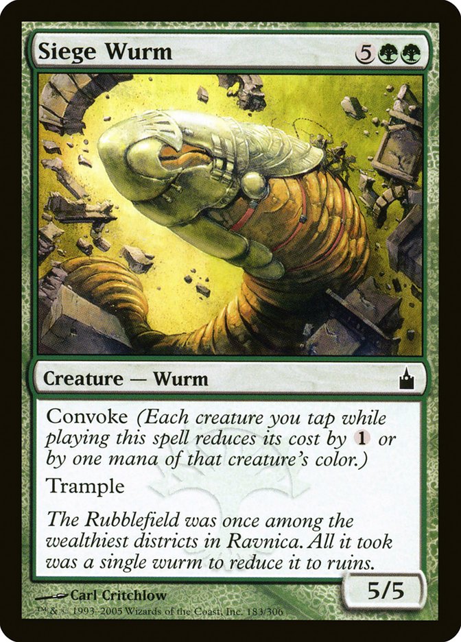 Siege Wurm [Ravnica: City of Guilds] | All Aboard Games