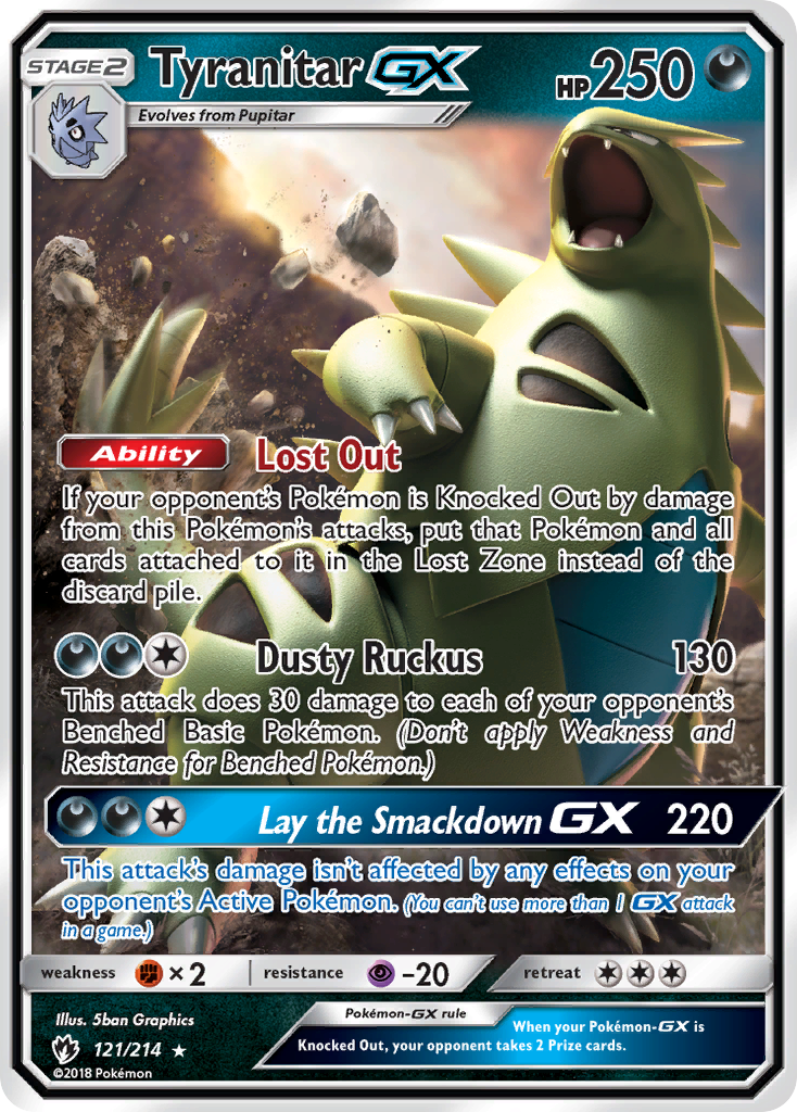 Tyranitar GX (121/214) [Sun & Moon: Lost Thunder] | All Aboard Games