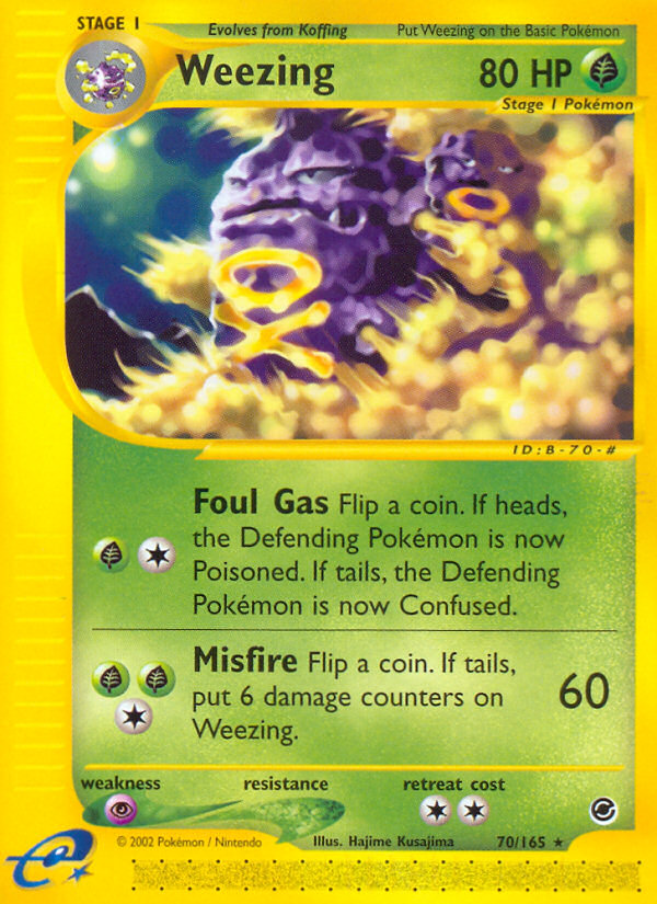 Weezing (70/165) [Expedition: Base Set] | All Aboard Games