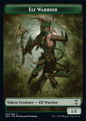 Elf Warrior // Wurm Double-sided Token [Streets of New Capenna Commander Tokens] | All Aboard Games