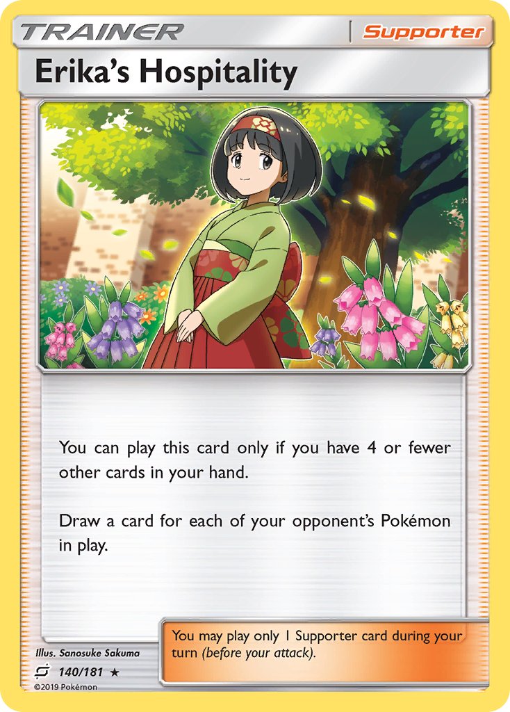 Erika's Hospitality (140/181) (Theme Deck Exclusive) [Sun & Moon: Team Up] | All Aboard Games
