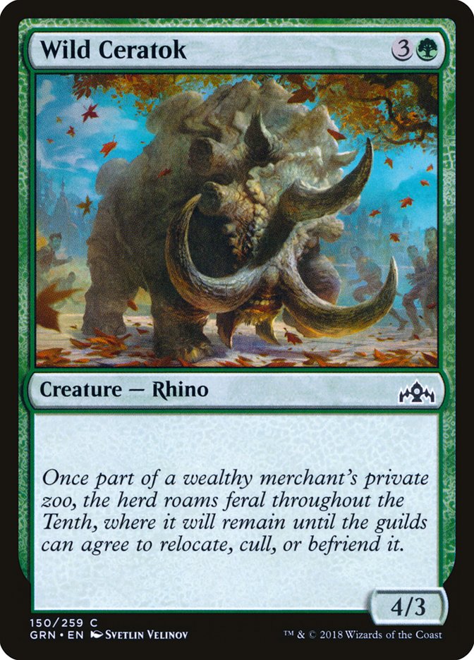 Wild Ceratok [Guilds of Ravnica] | All Aboard Games