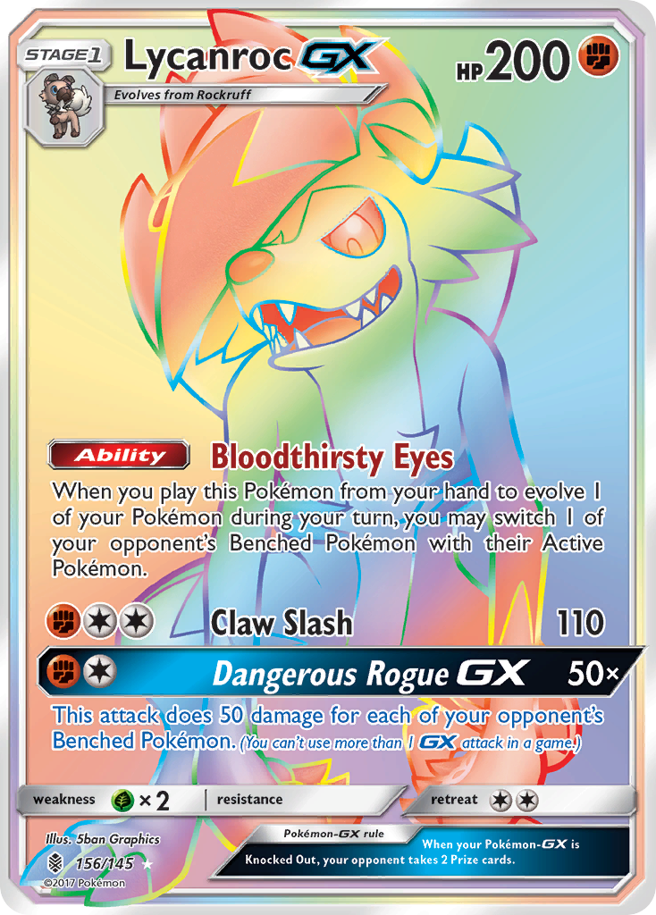 Lycanroc GX (156/145) [Sun & Moon: Guardians Rising] | All Aboard Games