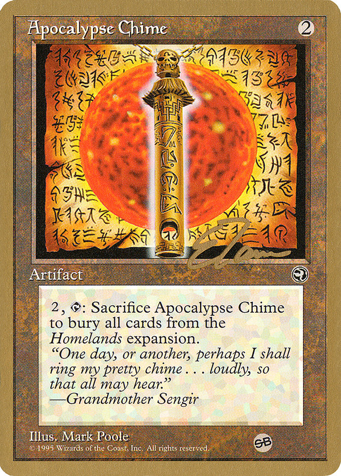Apocalypse Chime (Eric Tam) (SB) [Pro Tour Collector Set] | All Aboard Games