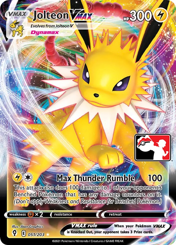 Jolteon VMAX (051/203) [Prize Pack Series One] | All Aboard Games