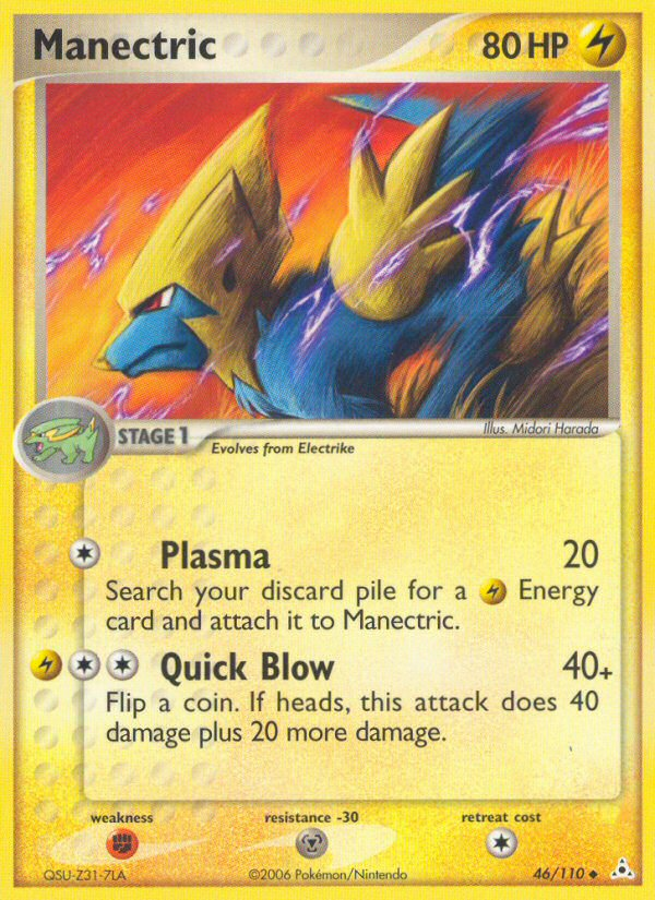 Manectric (46/110) [EX: Holon Phantoms] | All Aboard Games