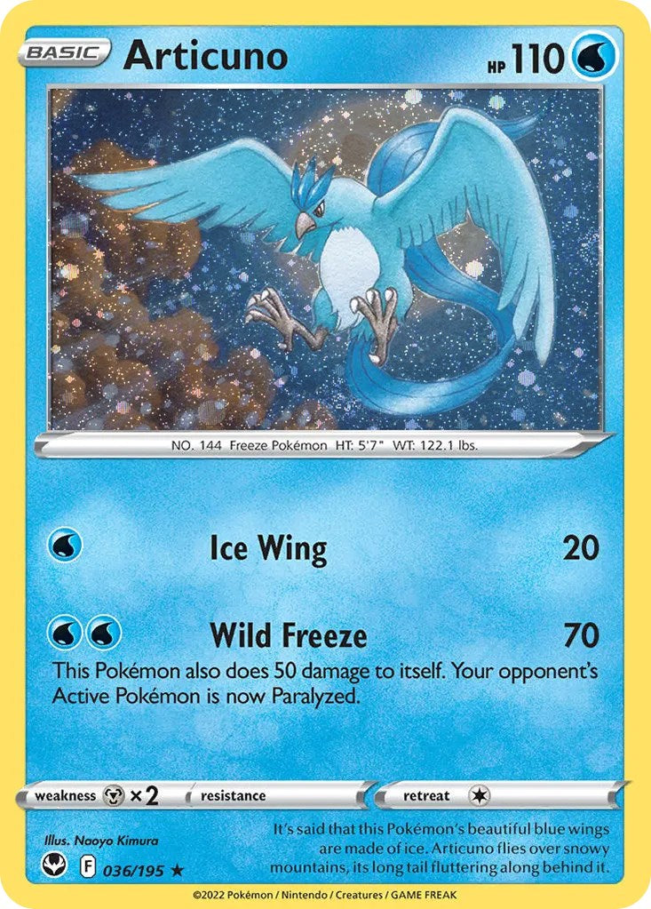 Articuno (036/195) (Cosmos Holo) [Sword & Shield: Base Set] | All Aboard Games