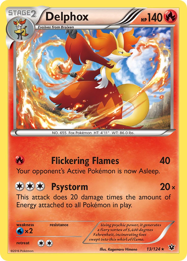 Delphox (13/124) (Theme Deck Exclusive) [XY: Fates Collide] | All Aboard Games