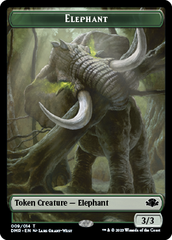 Elephant // Squirrel Double-Sided Token [Dominaria Remastered Tokens] | All Aboard Games