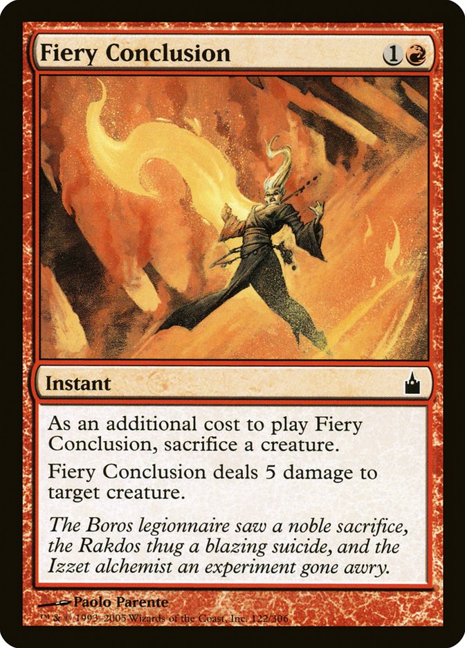 Fiery Conclusion [Ravnica: City of Guilds] | All Aboard Games