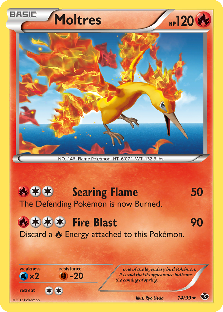 Moltres (14/99) [Black & White: Next Destinies] | All Aboard Games