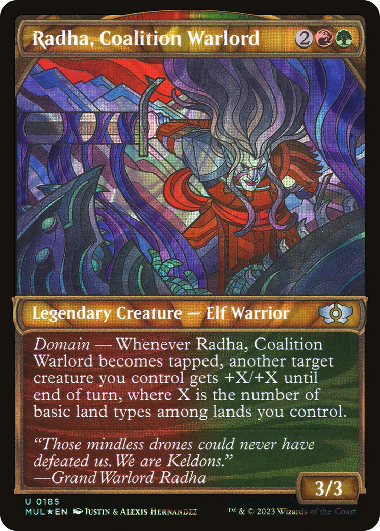 Radha, Coalition Warlord (Halo Foil) [Multiverse Legends] | All Aboard Games