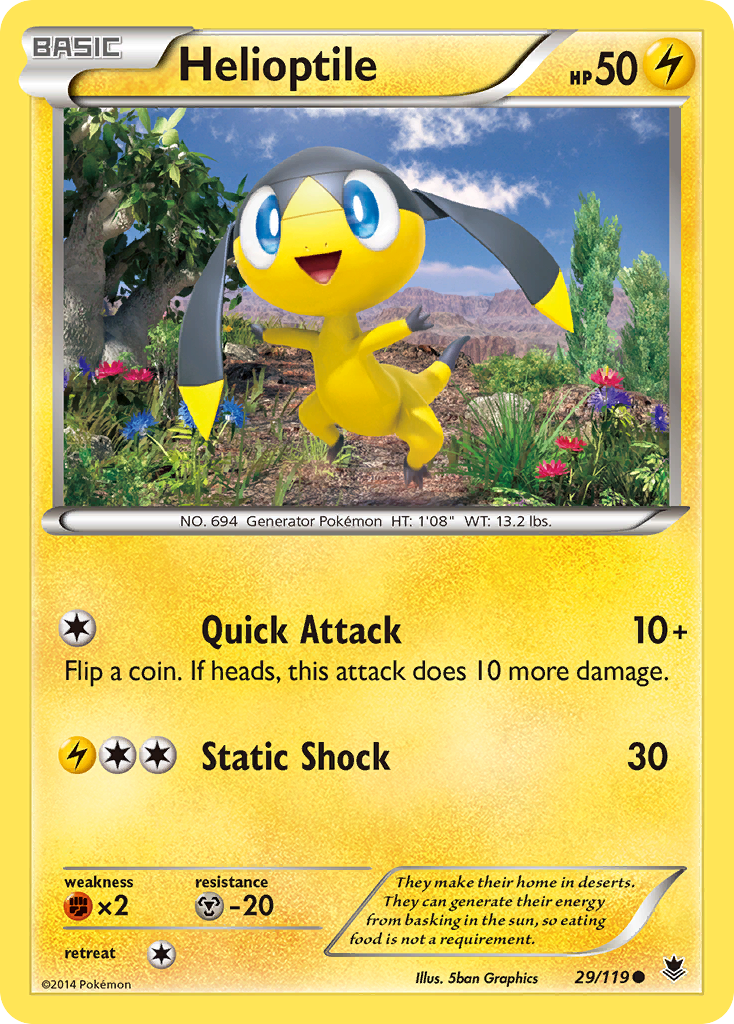 Helioptile (29/119) [XY: Phantom Forces] | All Aboard Games