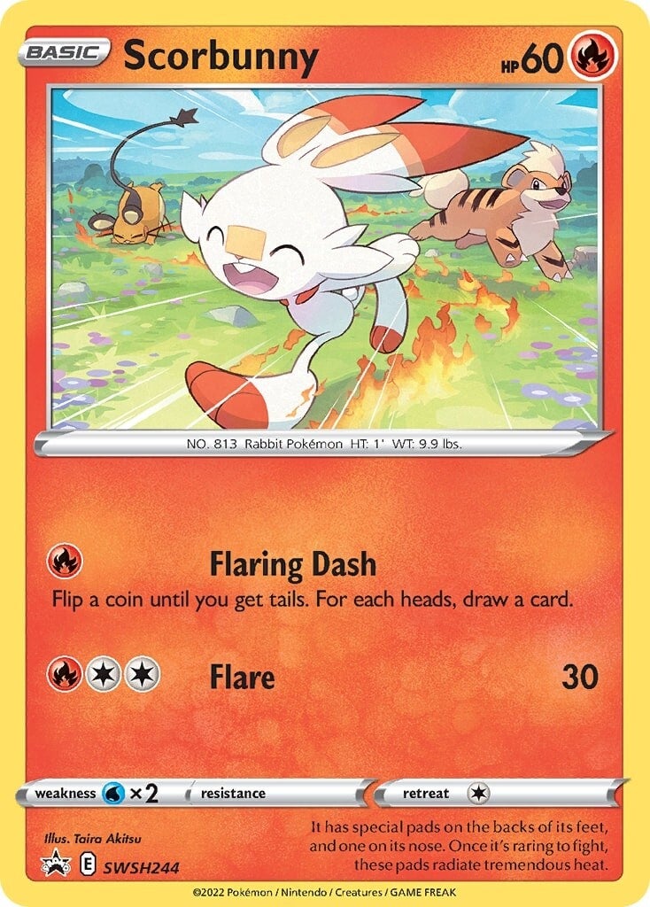 Scorbunny (SWSH244) [Sword & Shield: Black Star Promos] | All Aboard Games