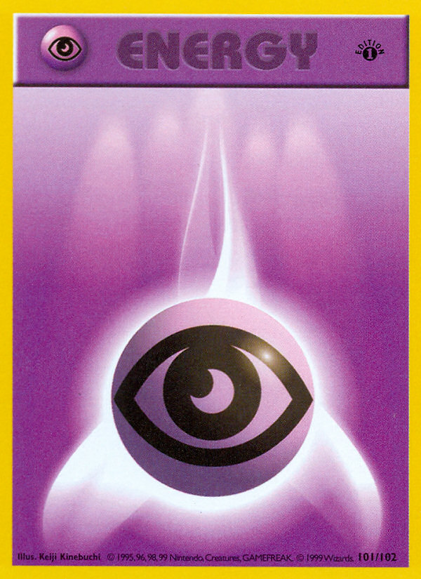 Psychic Energy (101/102) (Shadowless) [Base Set 1st Edition] | All Aboard Games