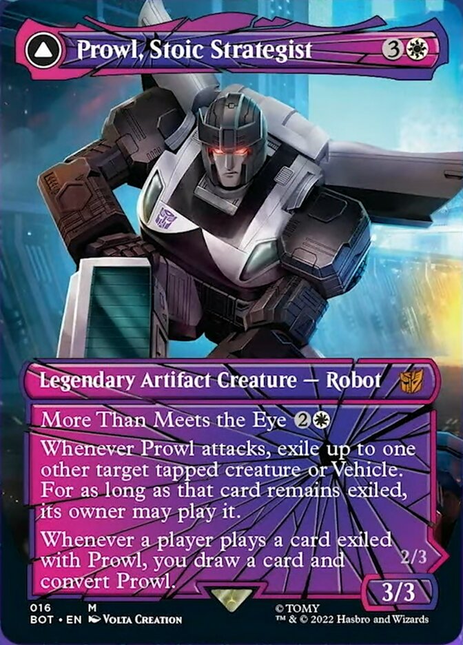 Prowl, Stoic Strategist // Prowl, Pursuit Vehicle (Shattered Glass) [Universes Beyond: Transformers] | All Aboard Games