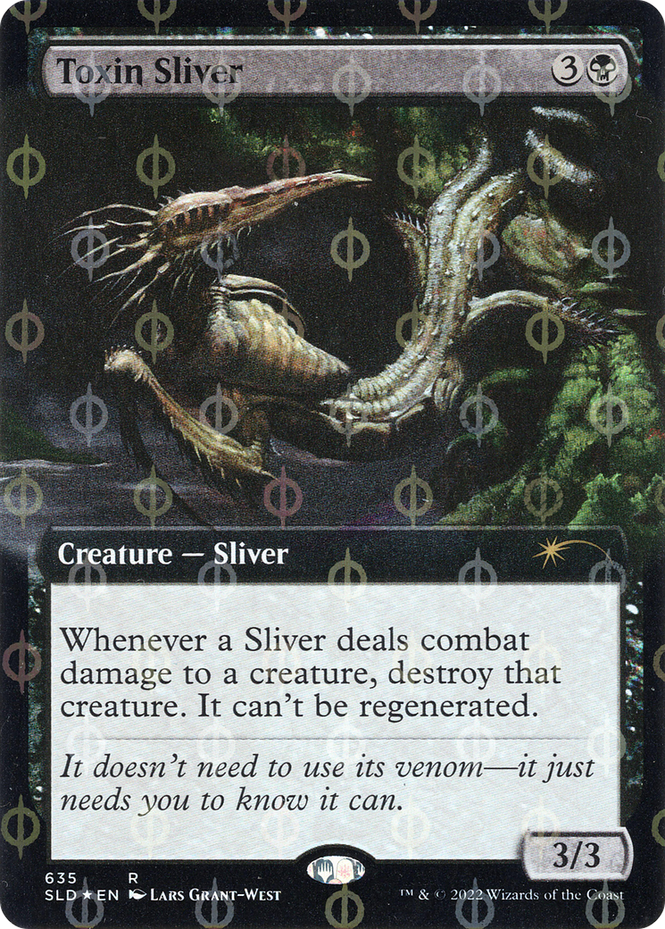 Toxin Sliver (Extended Art) (Step-and-Compleat Foil) [Secret Lair Drop Promos] | All Aboard Games