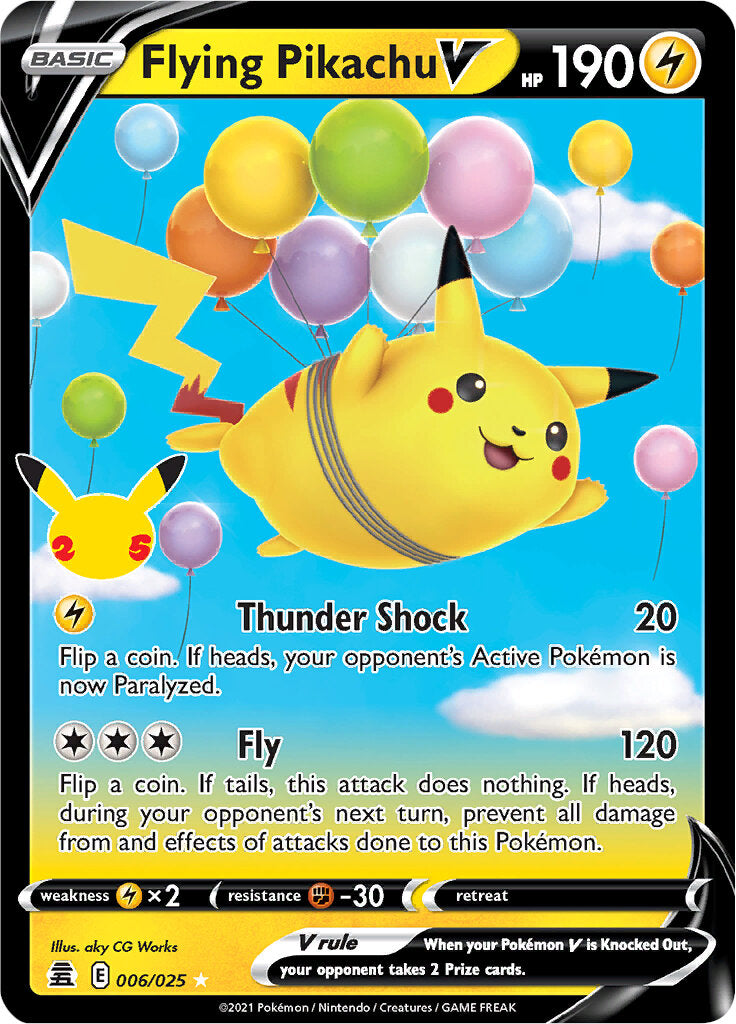 Flying Pikachu V (006/025) [Celebrations: 25th Anniversary] | All Aboard Games