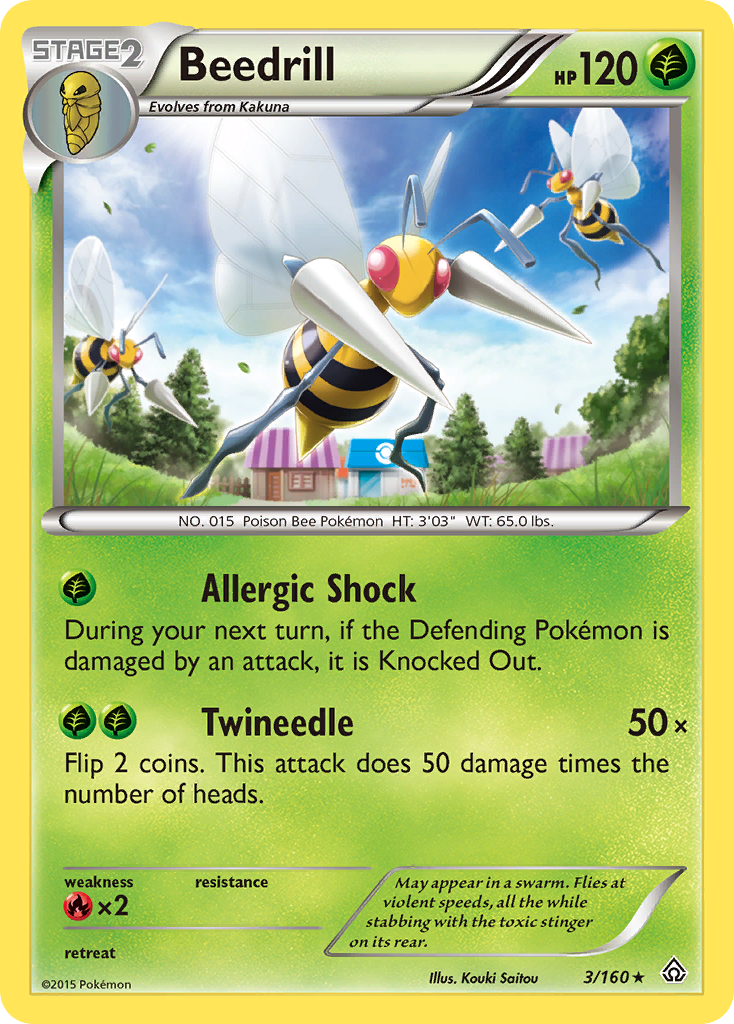 Beedrill (3/160) [XY: Primal Clash] | All Aboard Games
