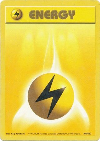 Lightning Energy (100/102) [Base Set Unlimited] | All Aboard Games