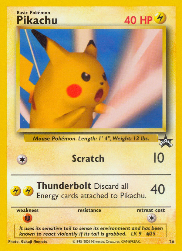 Pikachu (26) [Wizards of the Coast: Black Star Promos] | All Aboard Games