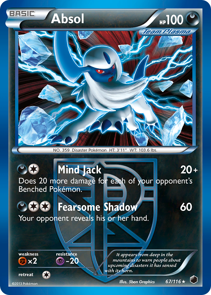 Absol (67/116) [Black & White: Plasma Freeze] | All Aboard Games