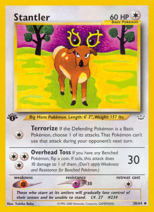 Stantler (38/64) [Neo Revelation 1st Edition] | All Aboard Games