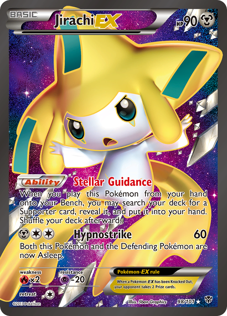 Jirachi EX (98/101) [Black & White: Plasma Blast] | All Aboard Games