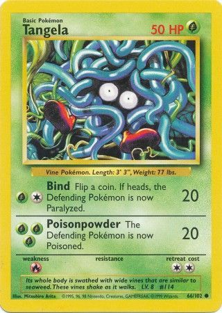 Tangela (66/102) [Base Set Unlimited] | All Aboard Games