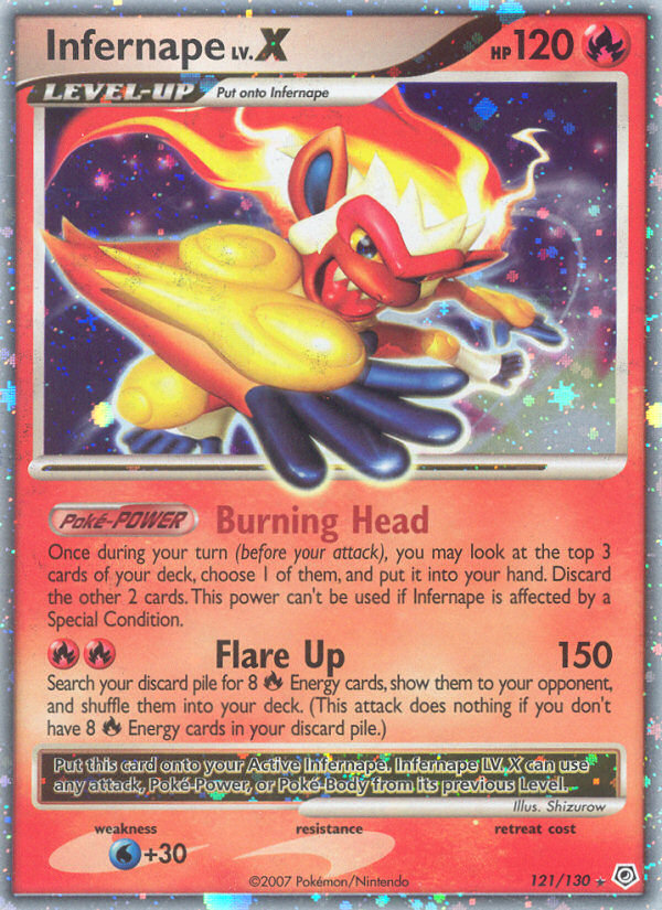 Infernape LV.X (121/130) [Diamond & Pearl: Base Set] | All Aboard Games