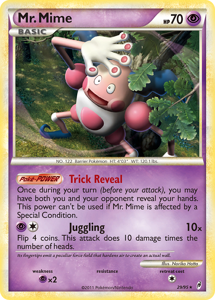 Mr. Mime (29/95) [HeartGold & SoulSilver: Call of Legends] | All Aboard Games