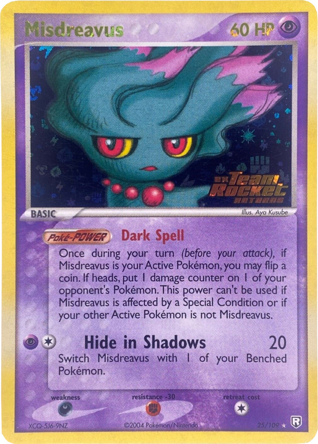 Misdreavus (25/109) (Stamped) [EX: Team Rocket Returns] | All Aboard Games