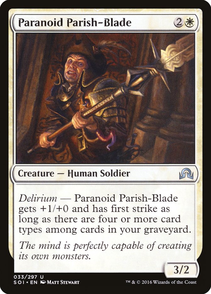 Paranoid Parish-Blade [Shadows over Innistrad] | All Aboard Games