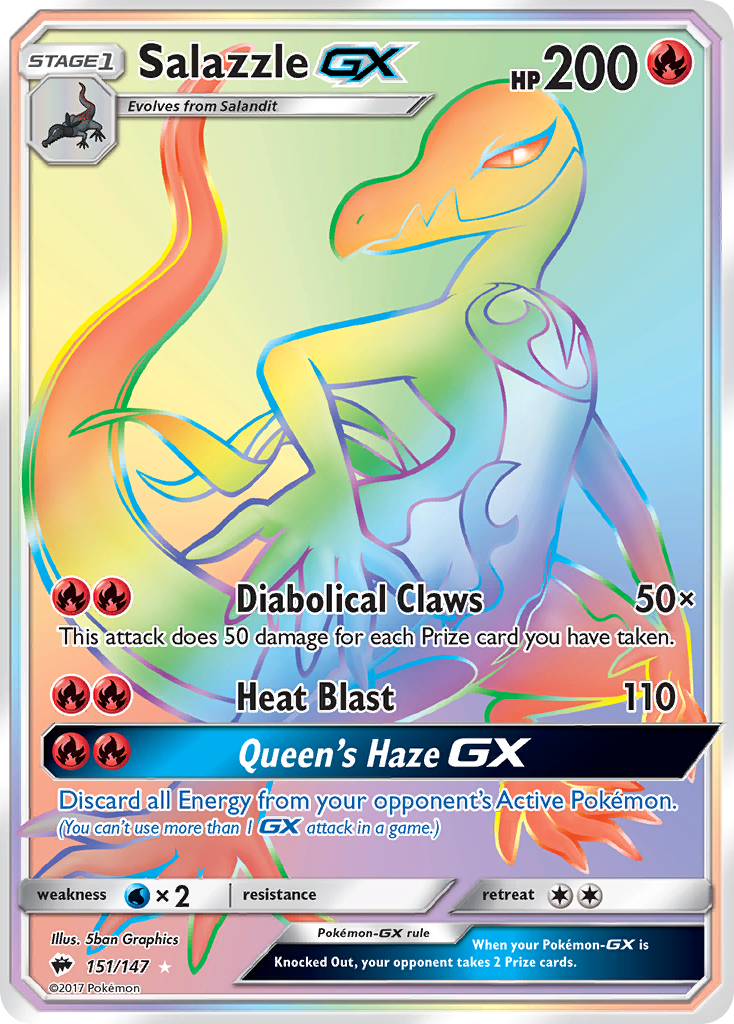 Salazzle GX (151/147) [Sun & Moon: Burning Shadows] | All Aboard Games