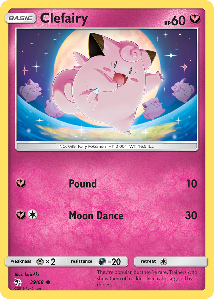 Clefairy (39/68) [Sun & Moon: Hidden Fates] | All Aboard Games