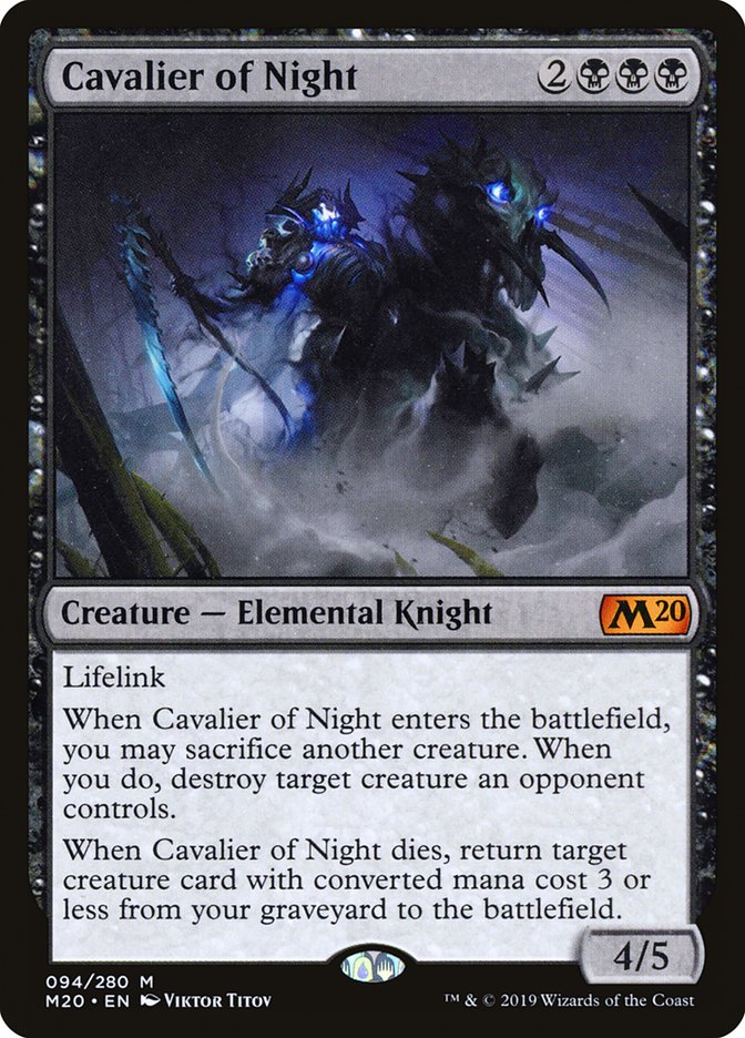 Cavalier of Night [Core Set 2020] | All Aboard Games