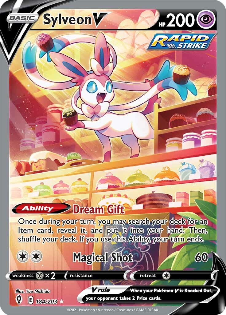 Sylveon V (184/203) [Sword & Shield: Evolving Skies] | All Aboard Games