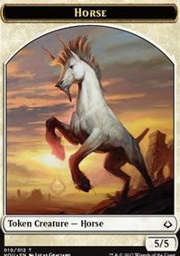 Horse // Warrior Double-sided Token [Hour of Devastation Tokens] | All Aboard Games