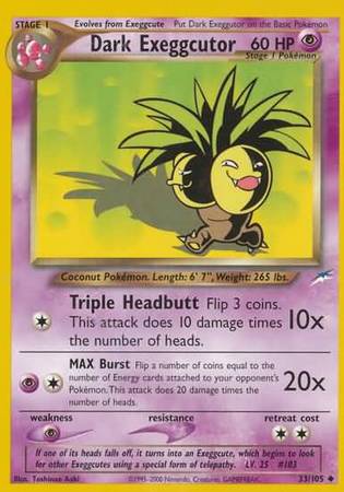 Dark Exeggutor (33/105) [Neo Destiny Unlimited] | All Aboard Games