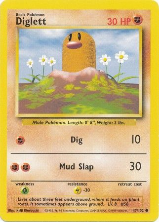 Diglett (47/102) [Base Set Unlimited] | All Aboard Games