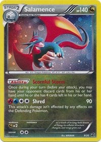 Salamence (8/20) (Cosmos Holo) (Blister Exclusive) [Black & White: Dragon Vault] | All Aboard Games