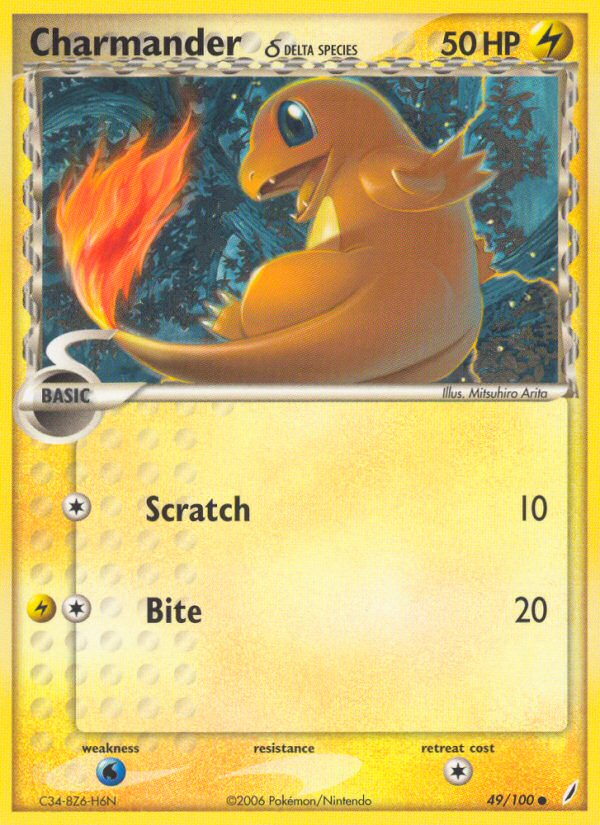 Charmander (49/100) (Delta Species) [EX: Crystal Guardians] | All Aboard Games