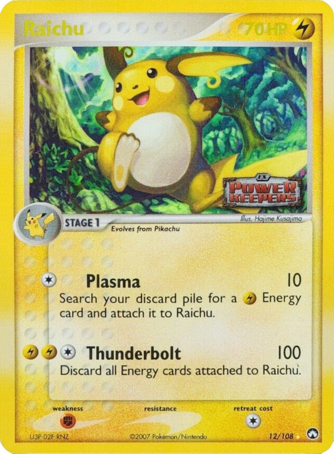 Raichu (12/108) (Stamped) [EX: Power Keepers] | All Aboard Games