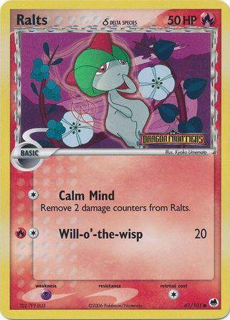 Ralts (61/101) (Delta Species) (Stamped) [EX: Dragon Frontiers] | All Aboard Games