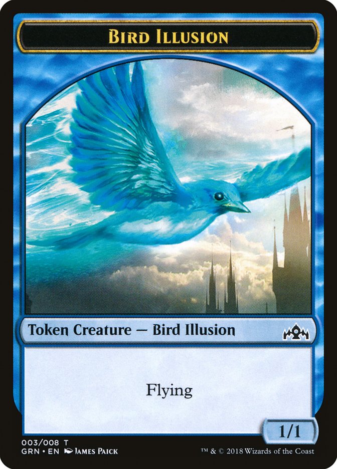 Bird Illusion [Guilds of Ravnica Tokens] | All Aboard Games
