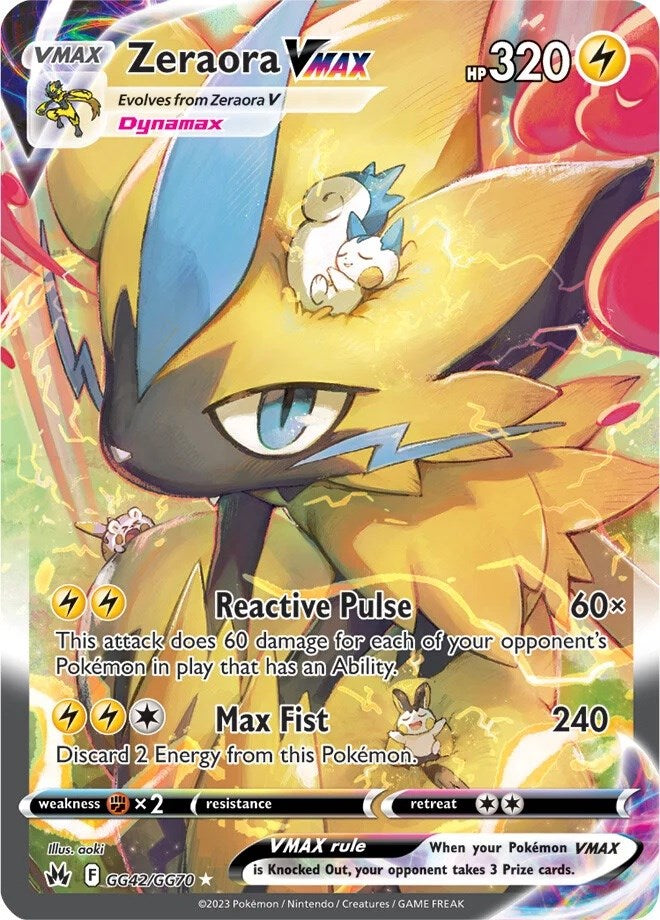 Zeraora VMAX (GG42/GG70) [Sword & Shield: Crown Zenith] | All Aboard Games