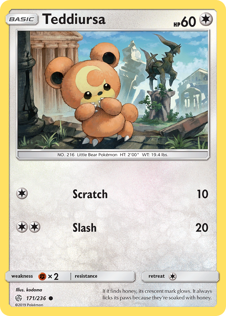 Teddiursa (171/236) [Sun & Moon: Cosmic Eclipse] | All Aboard Games