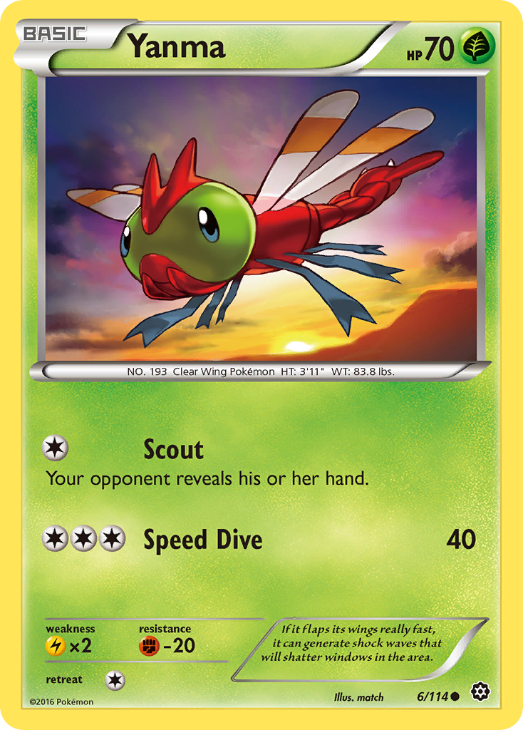 Yanma (6/114) [XY: Steam Siege] | All Aboard Games