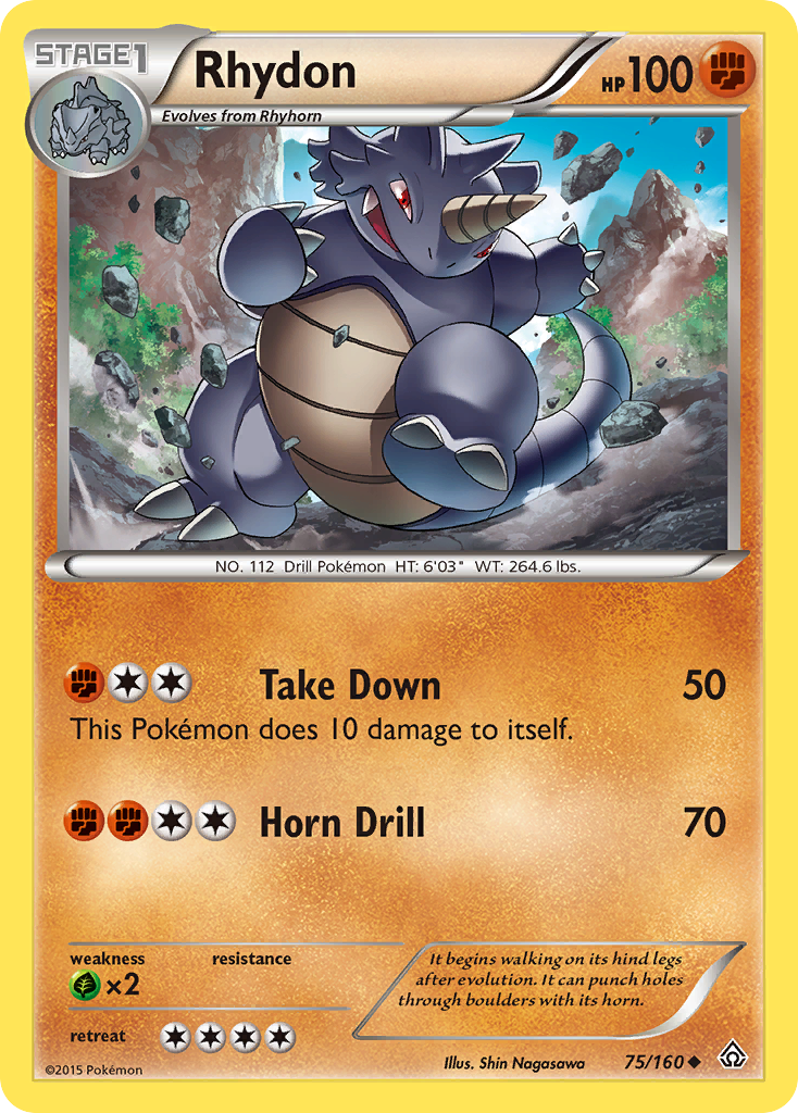 Rhydon (75/160) [XY: Primal Clash] | All Aboard Games